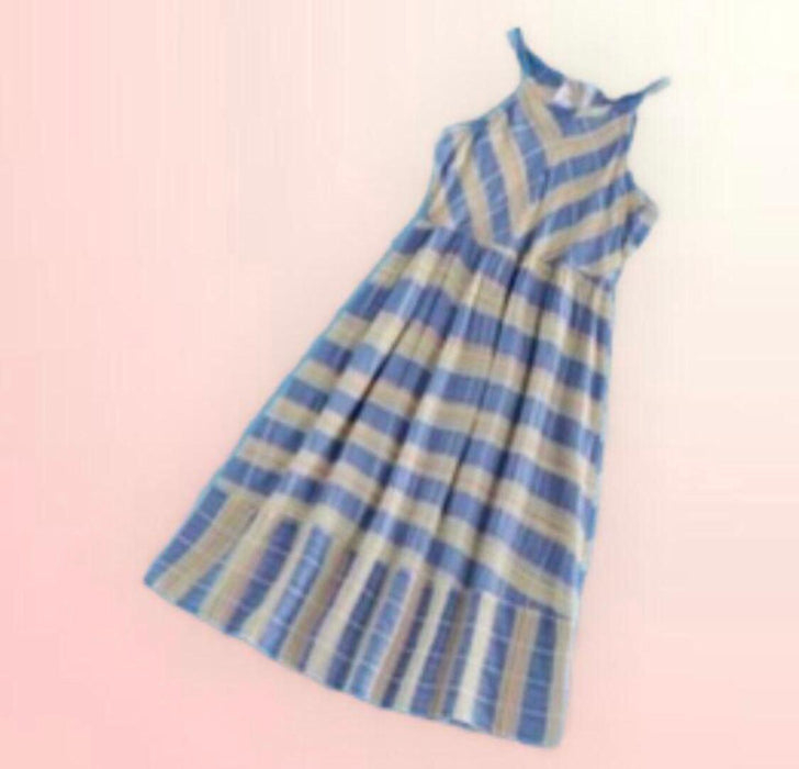 (RNN-98) Striped girl's dress for 6/7 years.